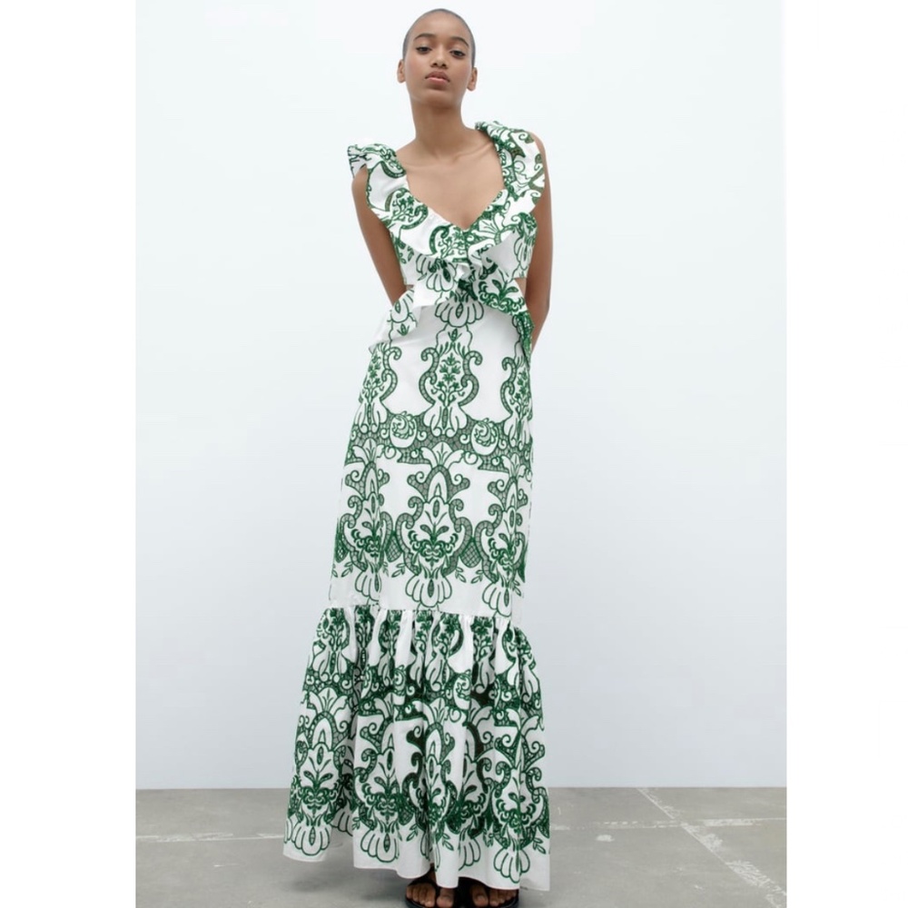 Zara RUFFLED DRESS LIMITED EDITION - Picture 9 of 9